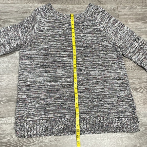 Faded Glory Speckled Gray Knit Sweater XL (16-18) - Picture 9 of 14